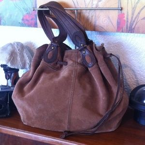 LUCKY BRAND Vintage Inspired Suede Bag
